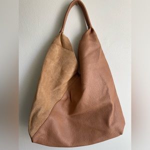 Shiraleah tan Foux Lester and suede hobo bag, never used